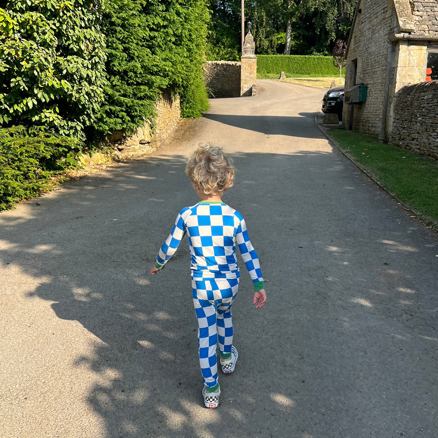 Big Blue Checkered Jammies