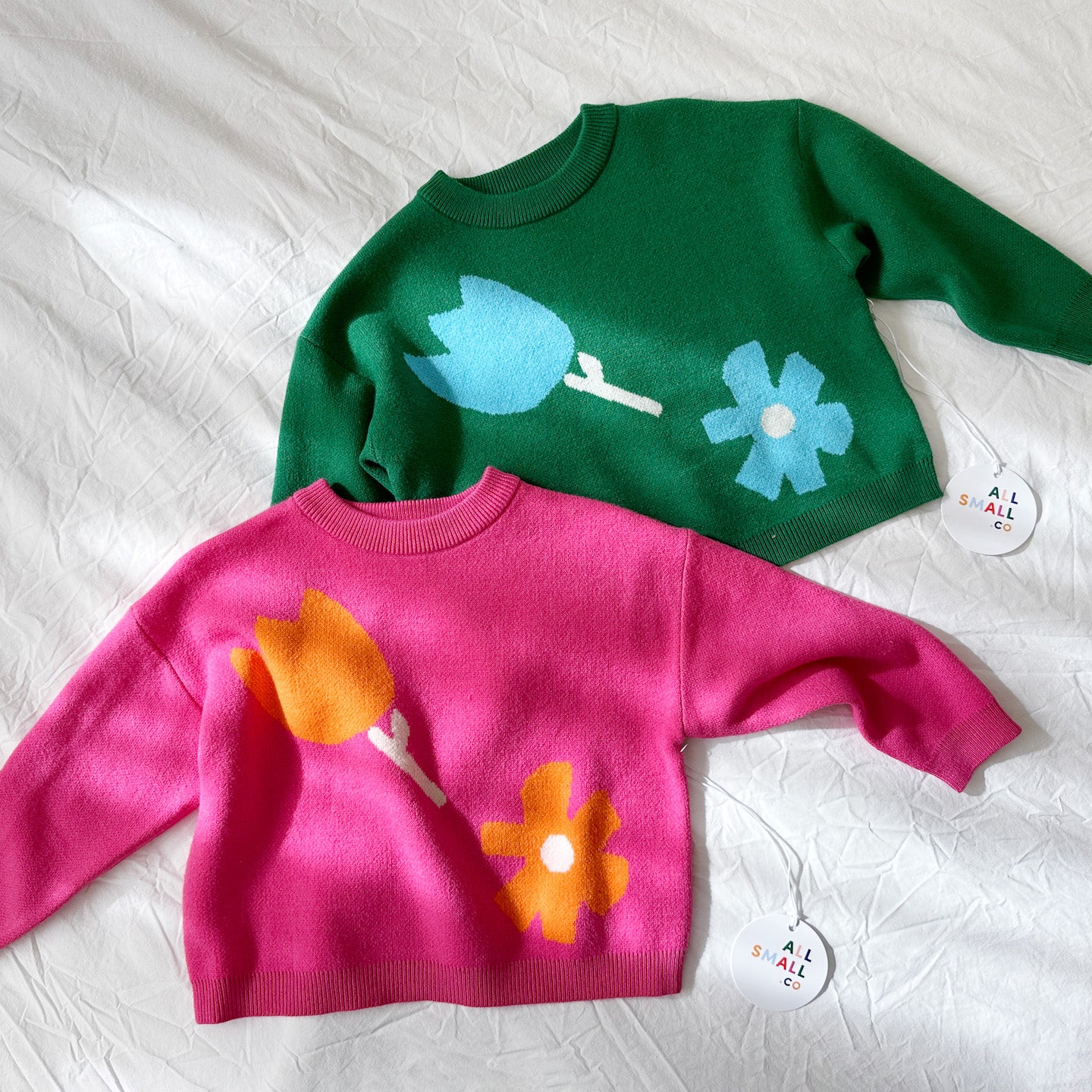Green Flower Sweater