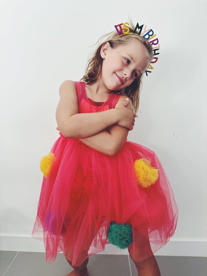 Pom Pom Tutu Dress