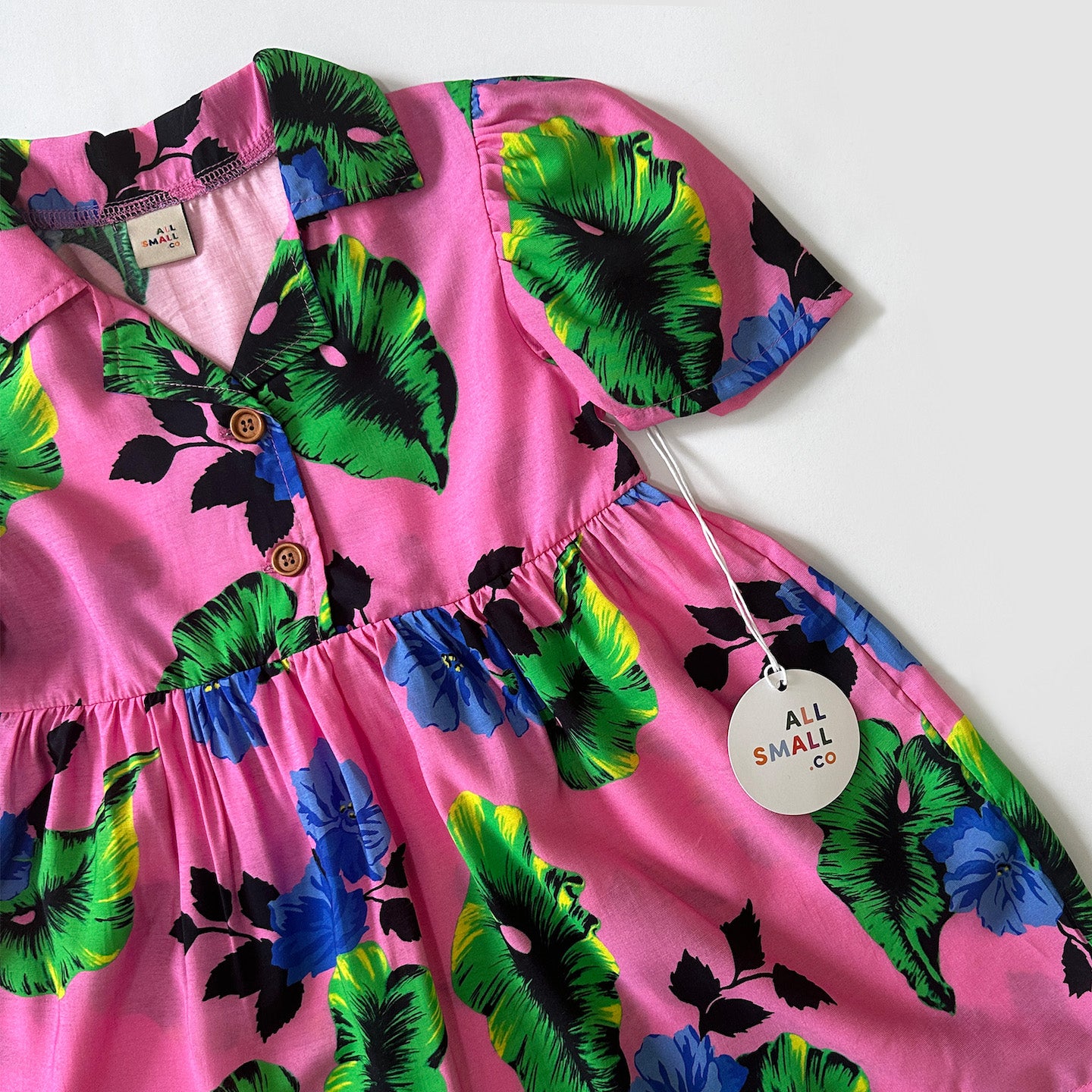Tropical Shirt Dress