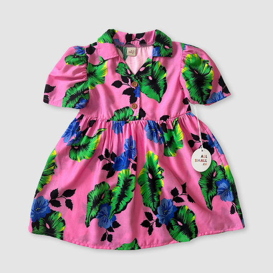 Tropical Shirt Dress