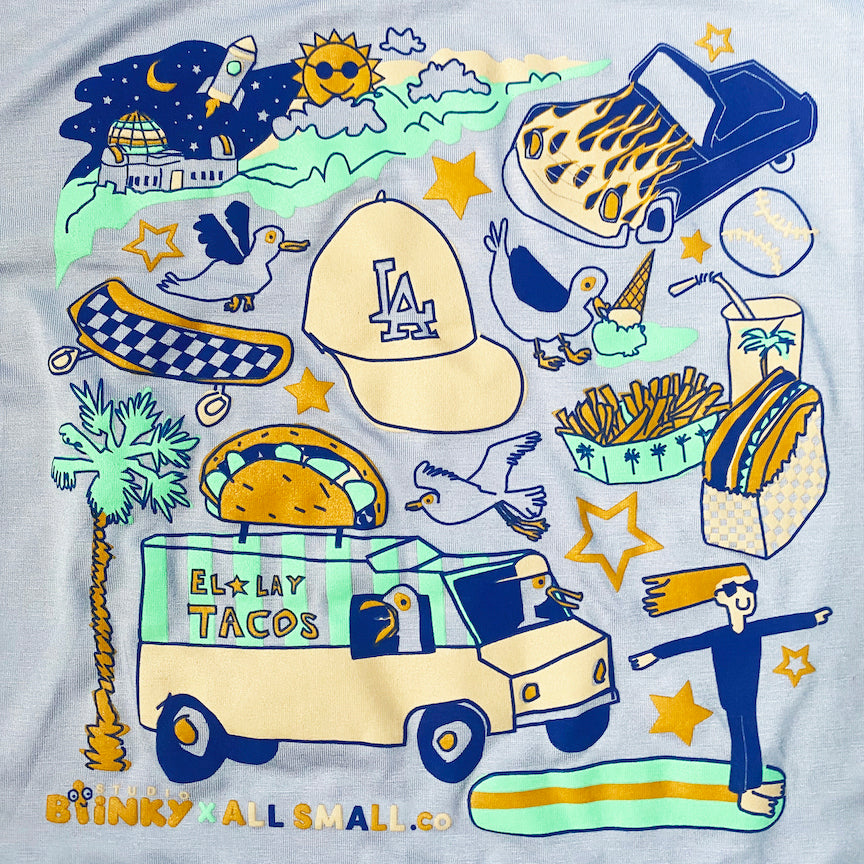 Studio Blinky x All Small Co LA Doodle Tee