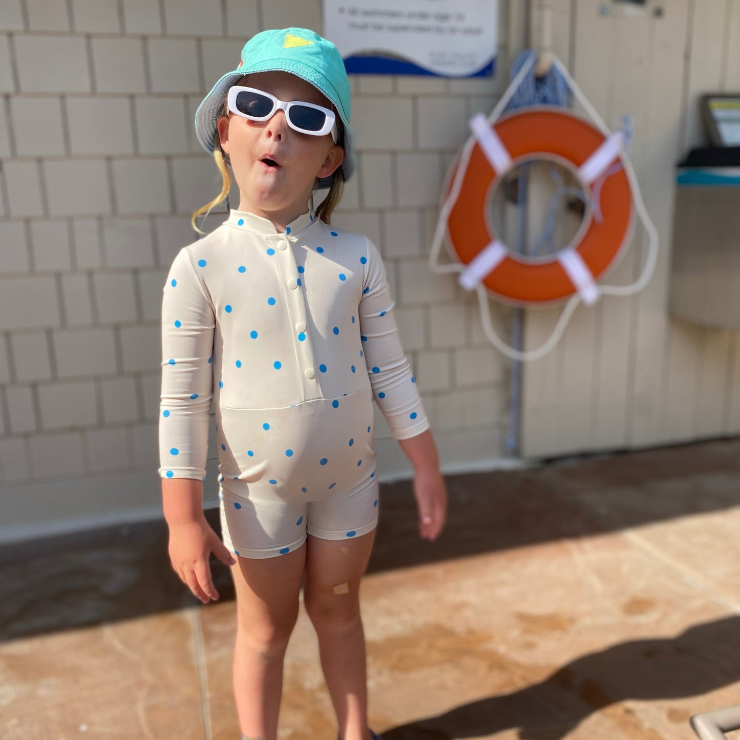 On the Dot Longsleeve Swimsuit