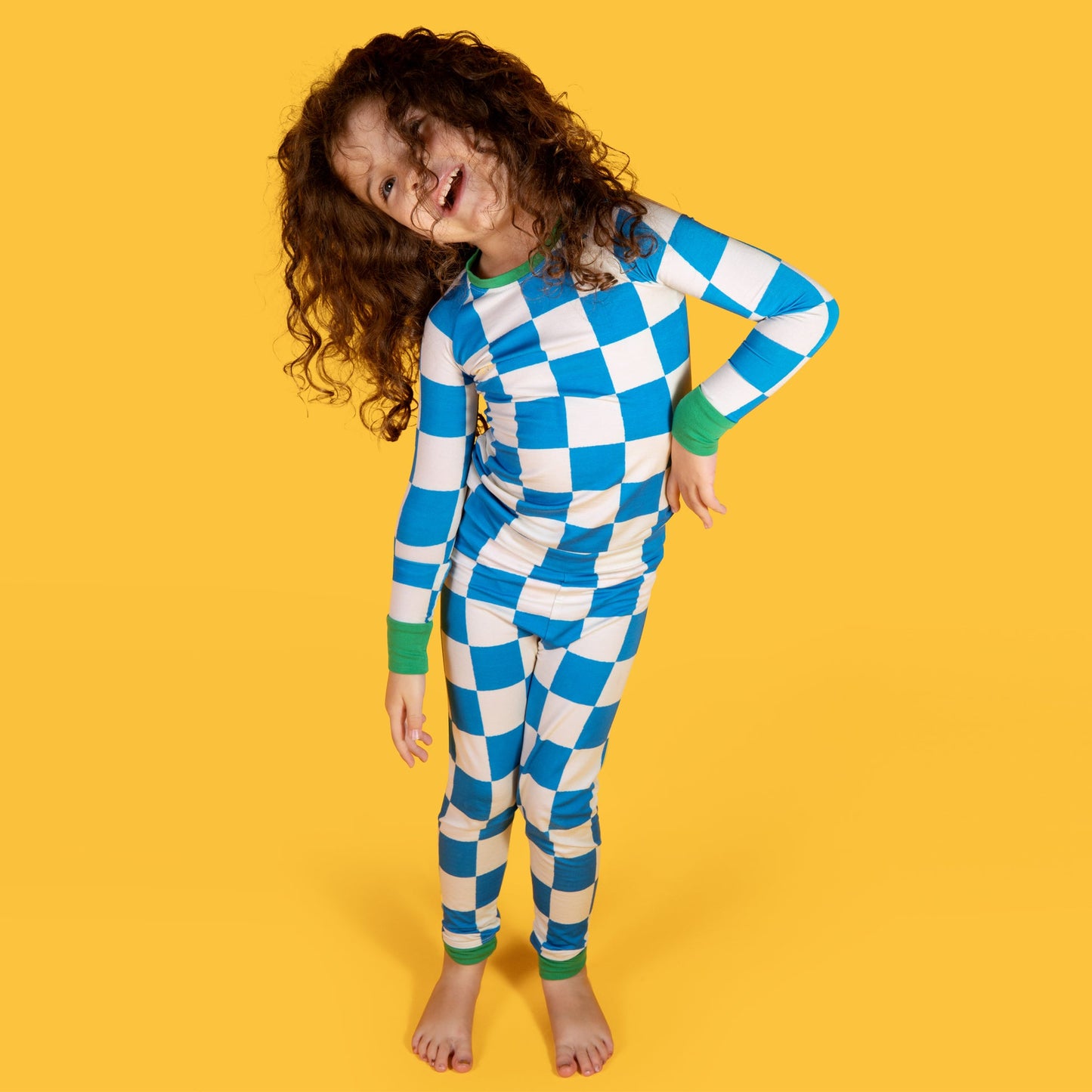 Big Blue Checkered Jammies
