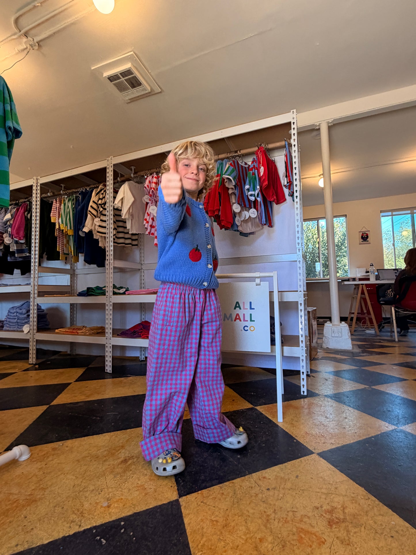 Purple Plaid Pants