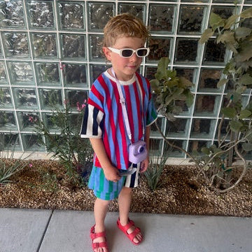 Terry Striped Shorts
