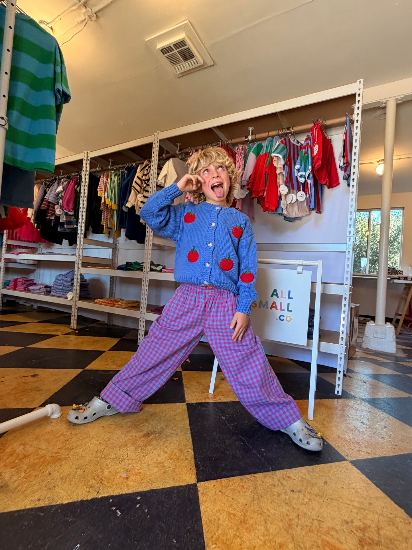 Purple Plaid Pants