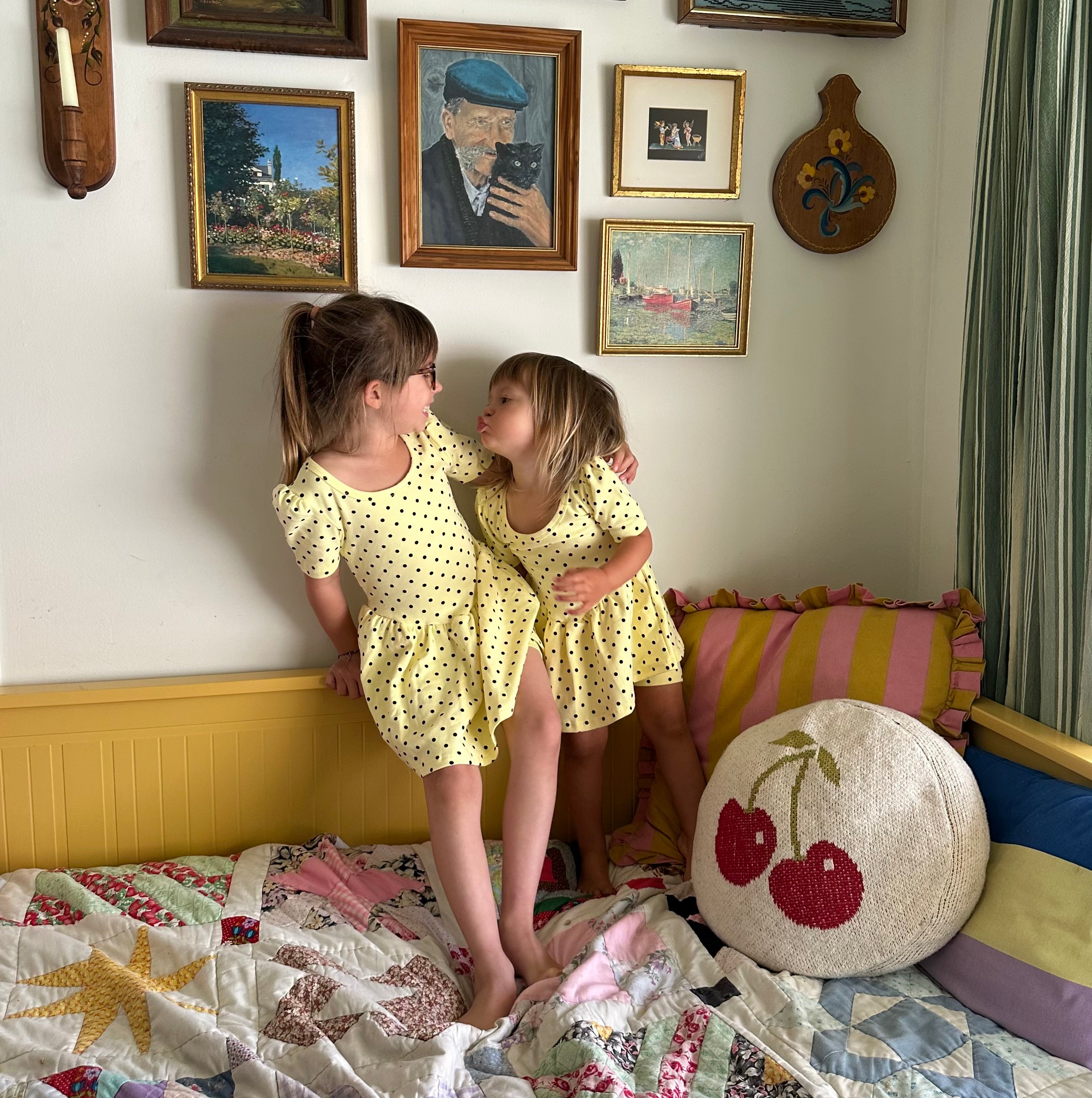 Uhr kids Dot Mini Dress uhr】Dot mini dress ワンピース 5-6y pink