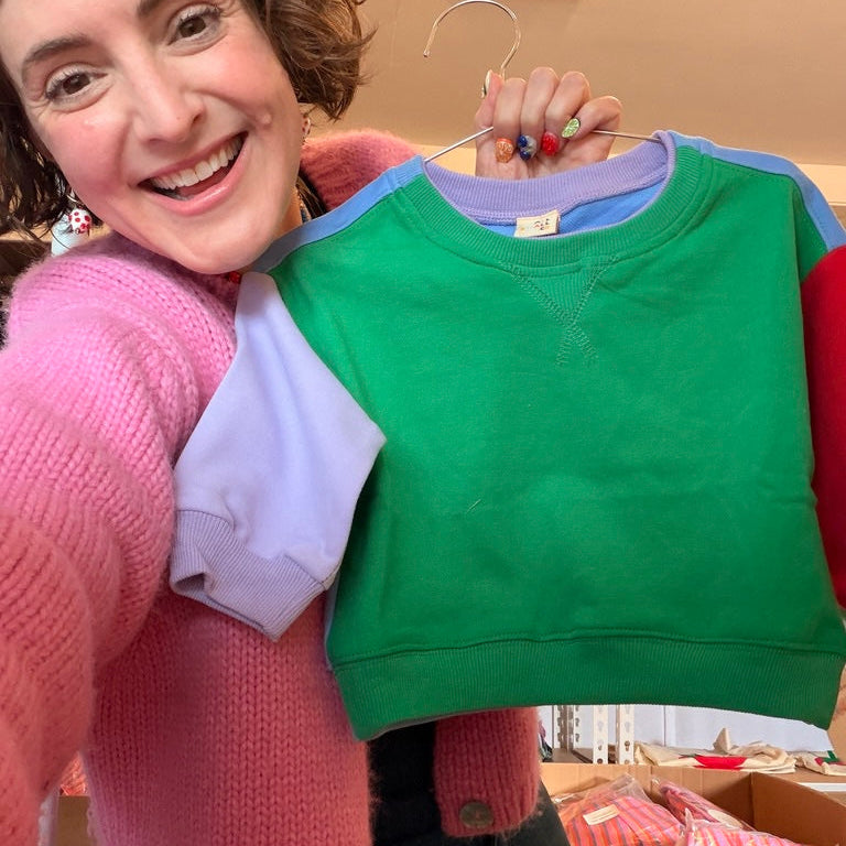 Colorblock Crewneck Sweatshirt