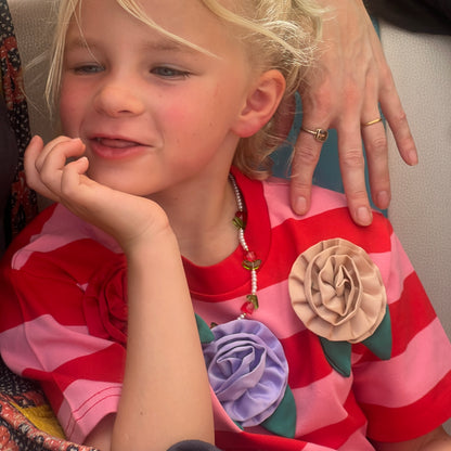 Giant Rosette Striped Tee