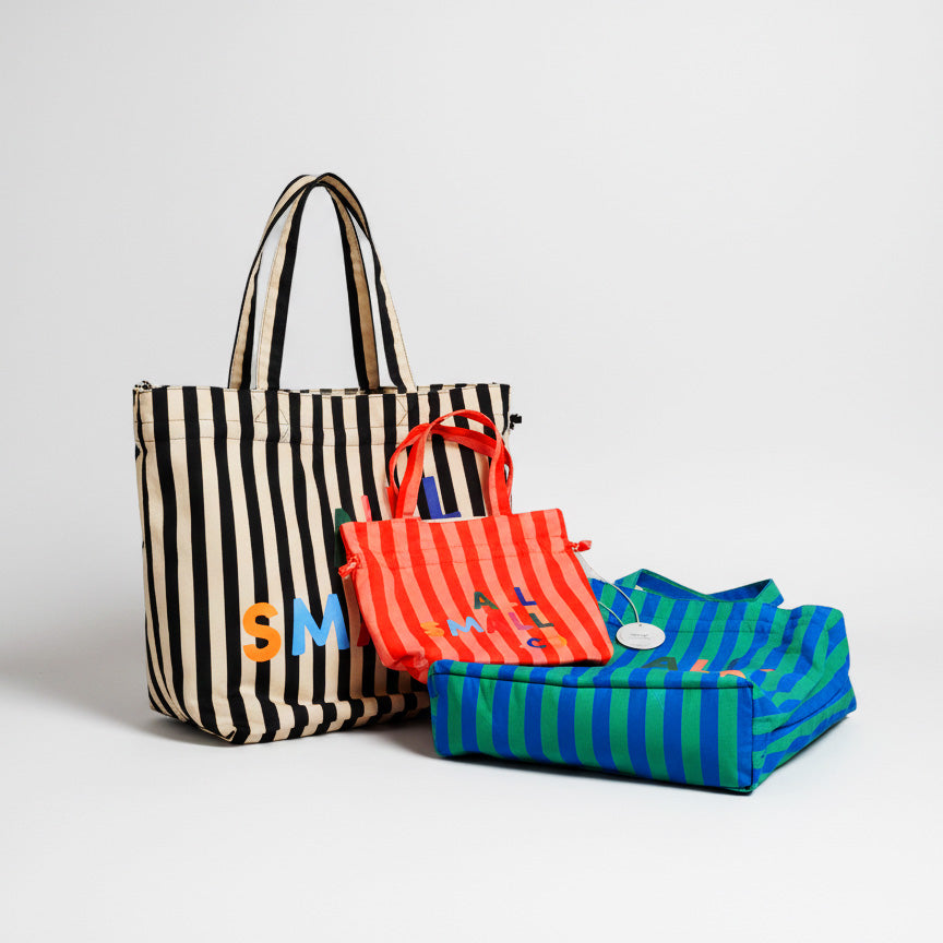 Gift Wrap in Cinched Cotton Tote