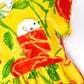 Yellow Floral Pocket Dress