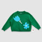 Green Flower Sweater