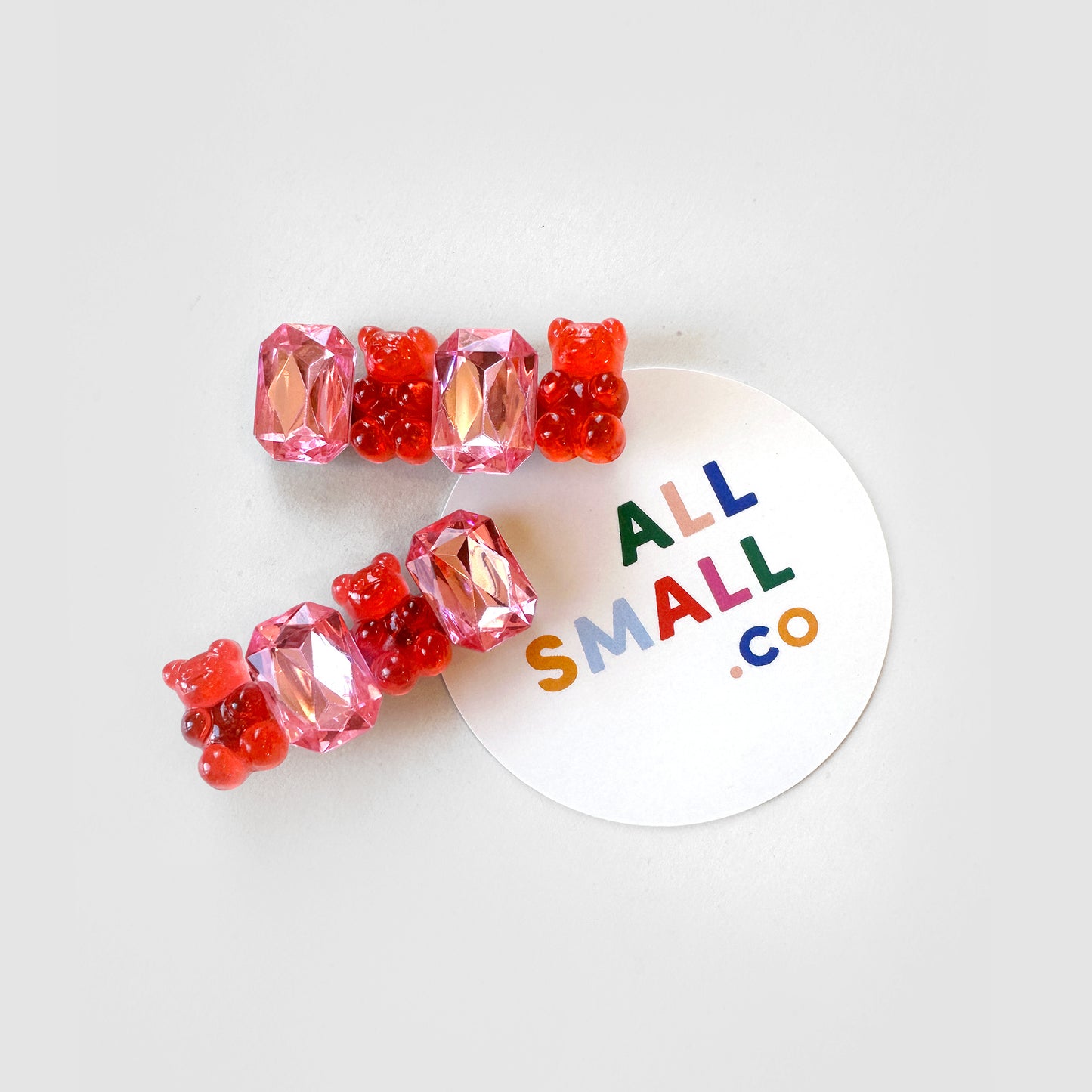 Teddy Bear Gem Hair Clips