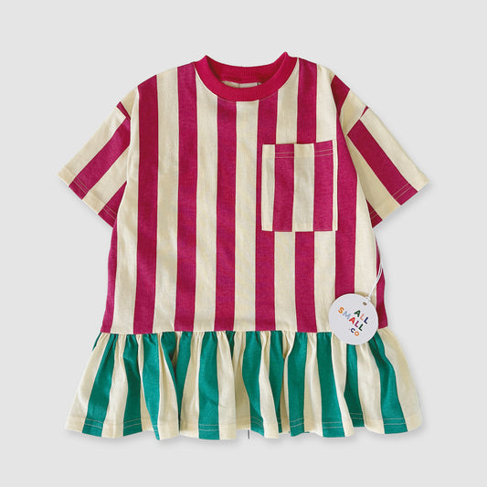 Fashion Style Clothes for Child Small Little Girl Wear Strip T