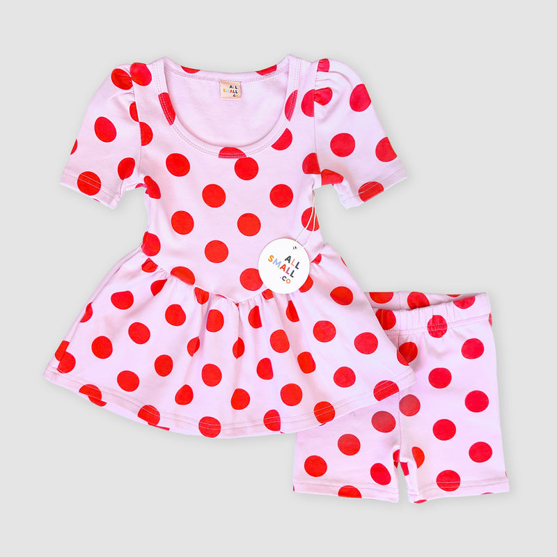 Mini Dress + Shorts Set