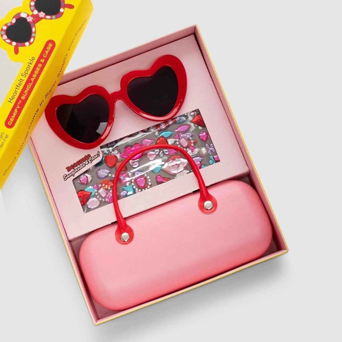 Heartfelt Sparkle Gemify Sunglasses + Case