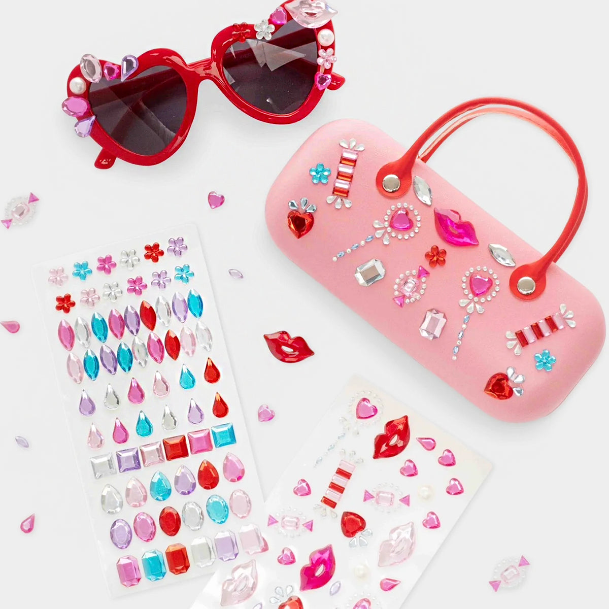 Heartfelt Sparkle Gemify Sunglasses + Case