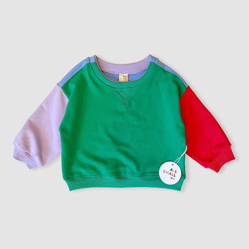 Colorblock Crewneck Sweatshirt