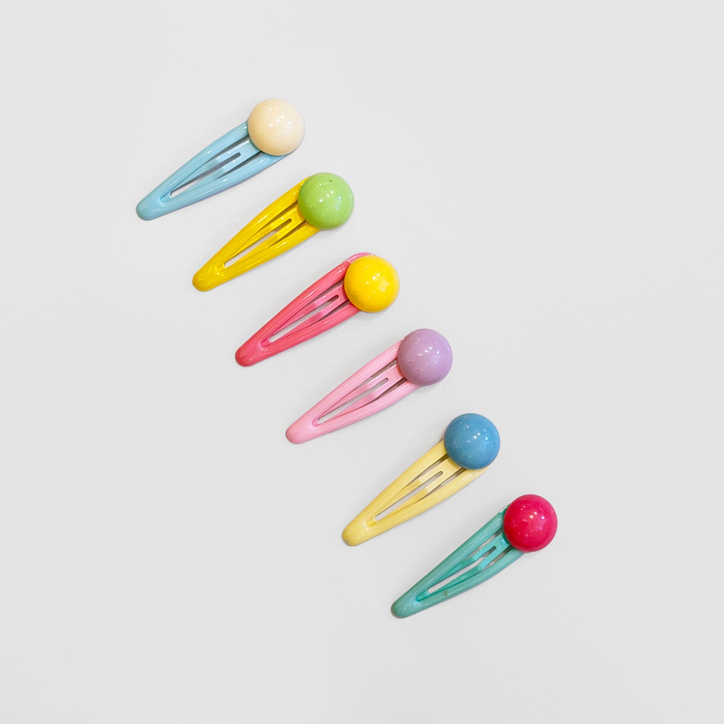 Dot Hair Clips — Pack of 6
