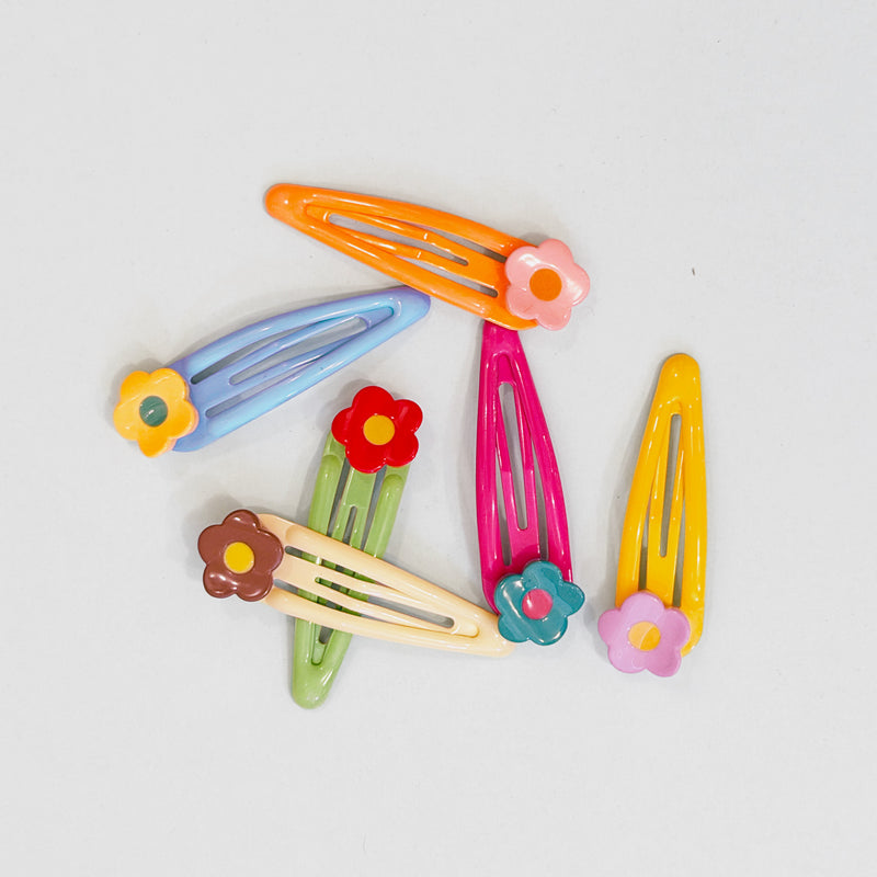Daisy Hair Clips — Pack of 6
