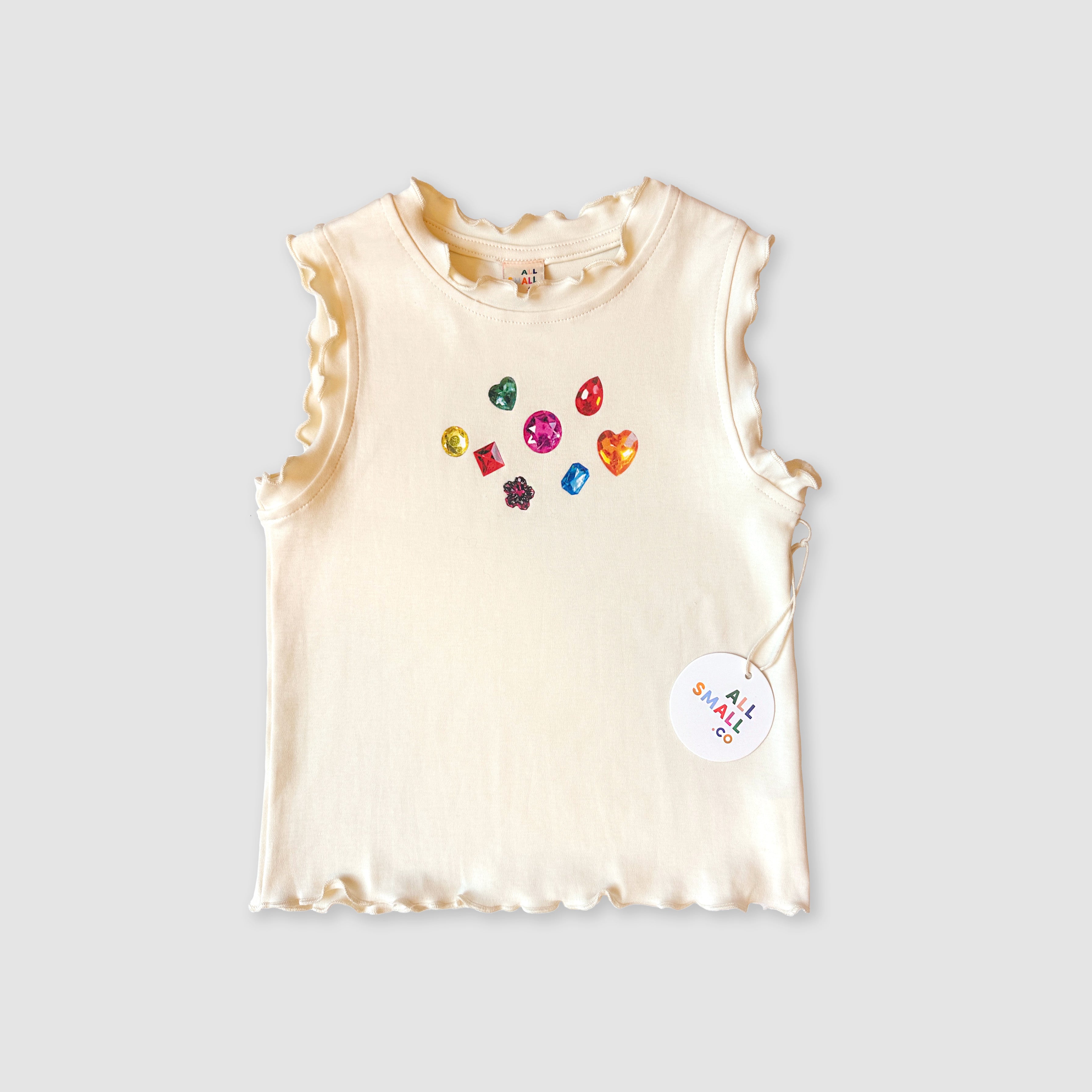 Gem Ruffle Gem Ruffle Tank | All Small Co – All Small Co.