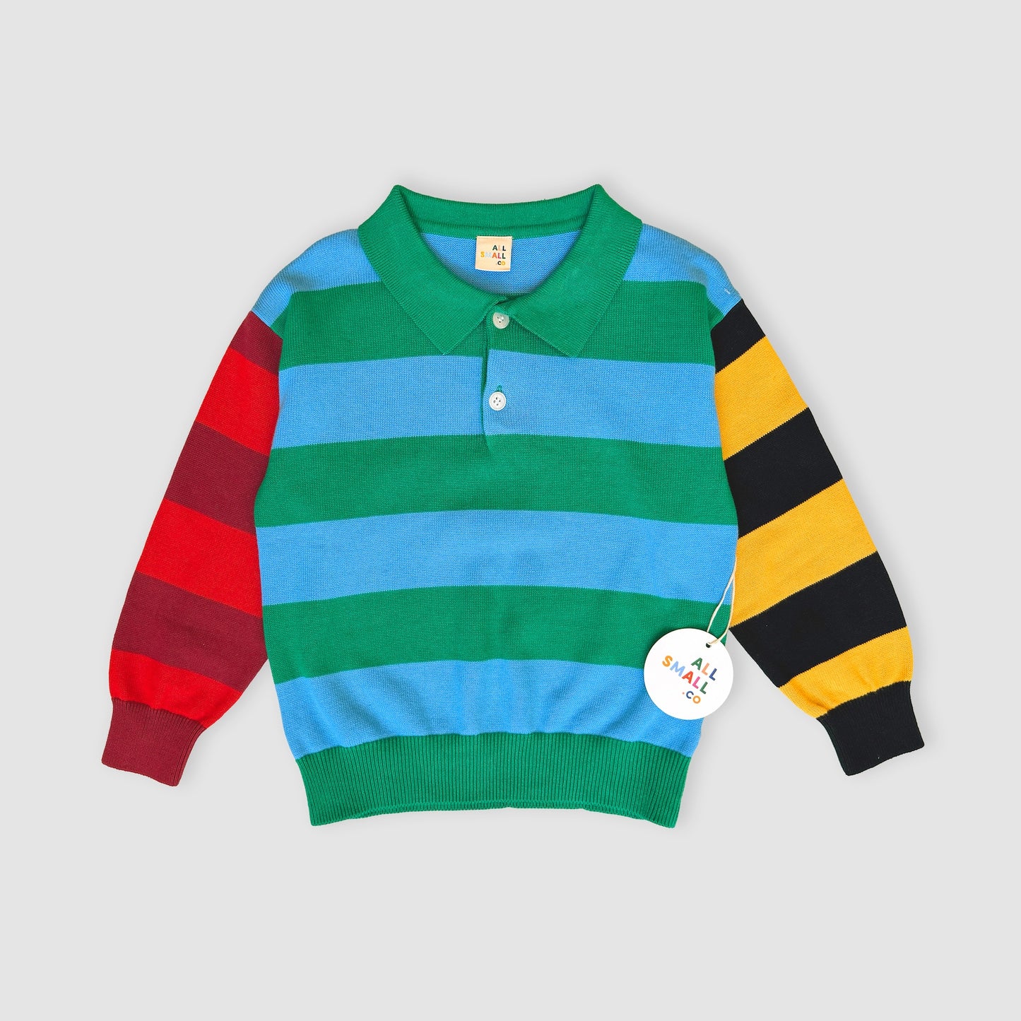 Rugby Stripe Collared Shirt