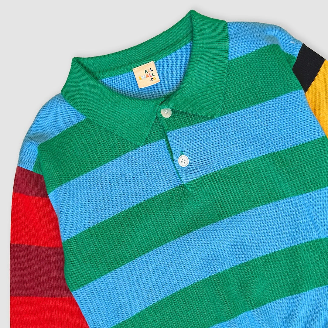 Rugby Stripe Collared Shirt