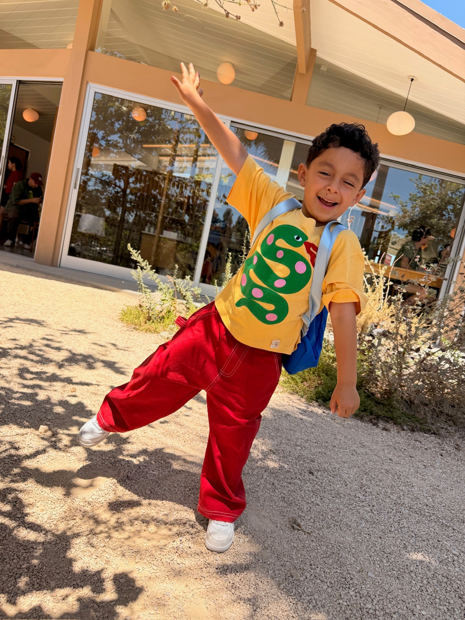 Kids wearing colorful clothes