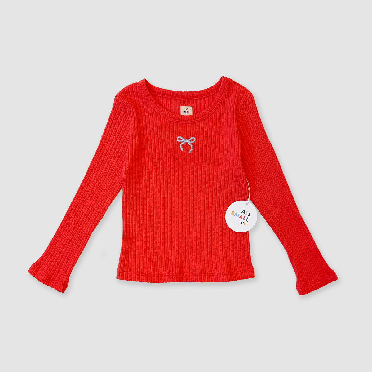 Pointelle Bow Tee