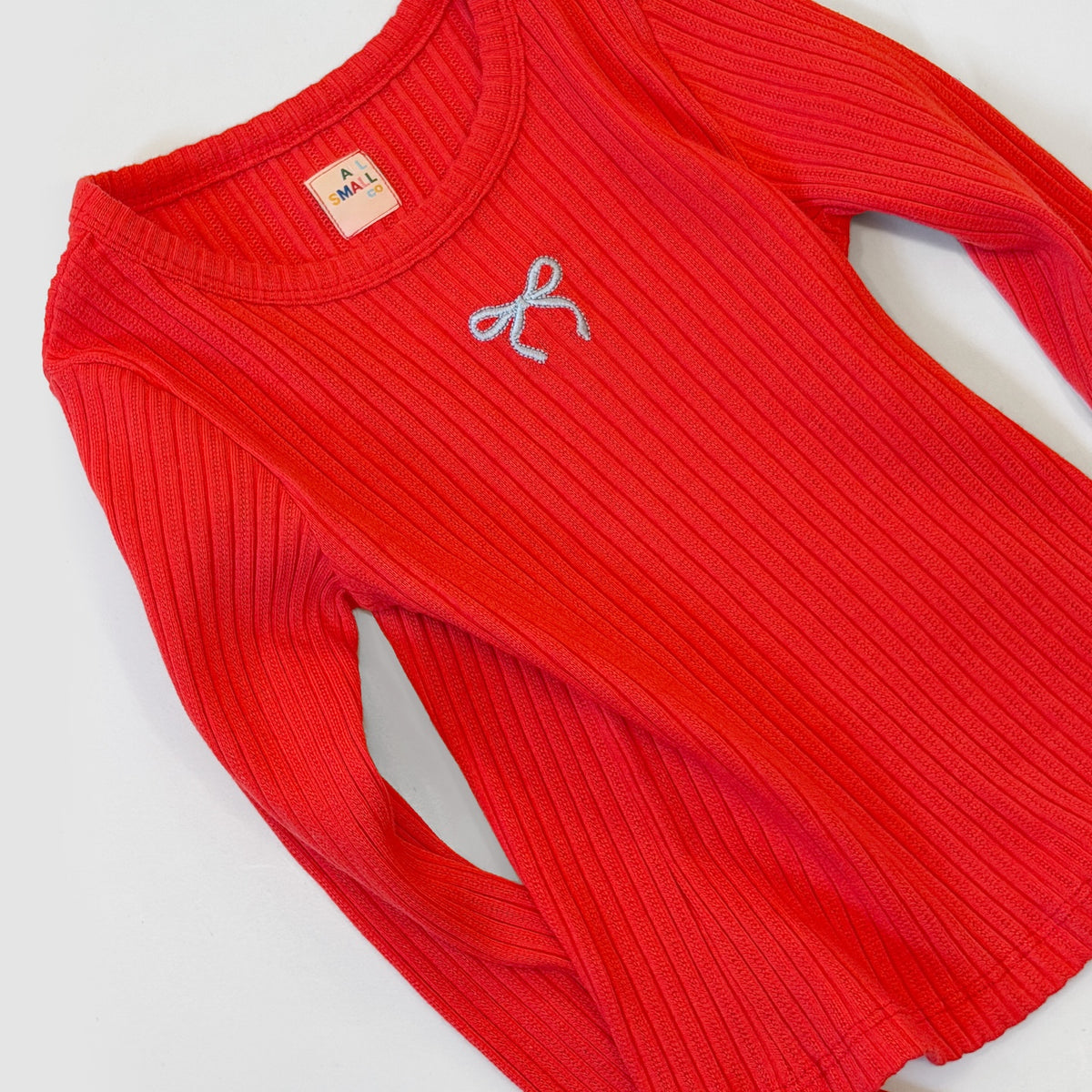 Pointelle Bow Tee