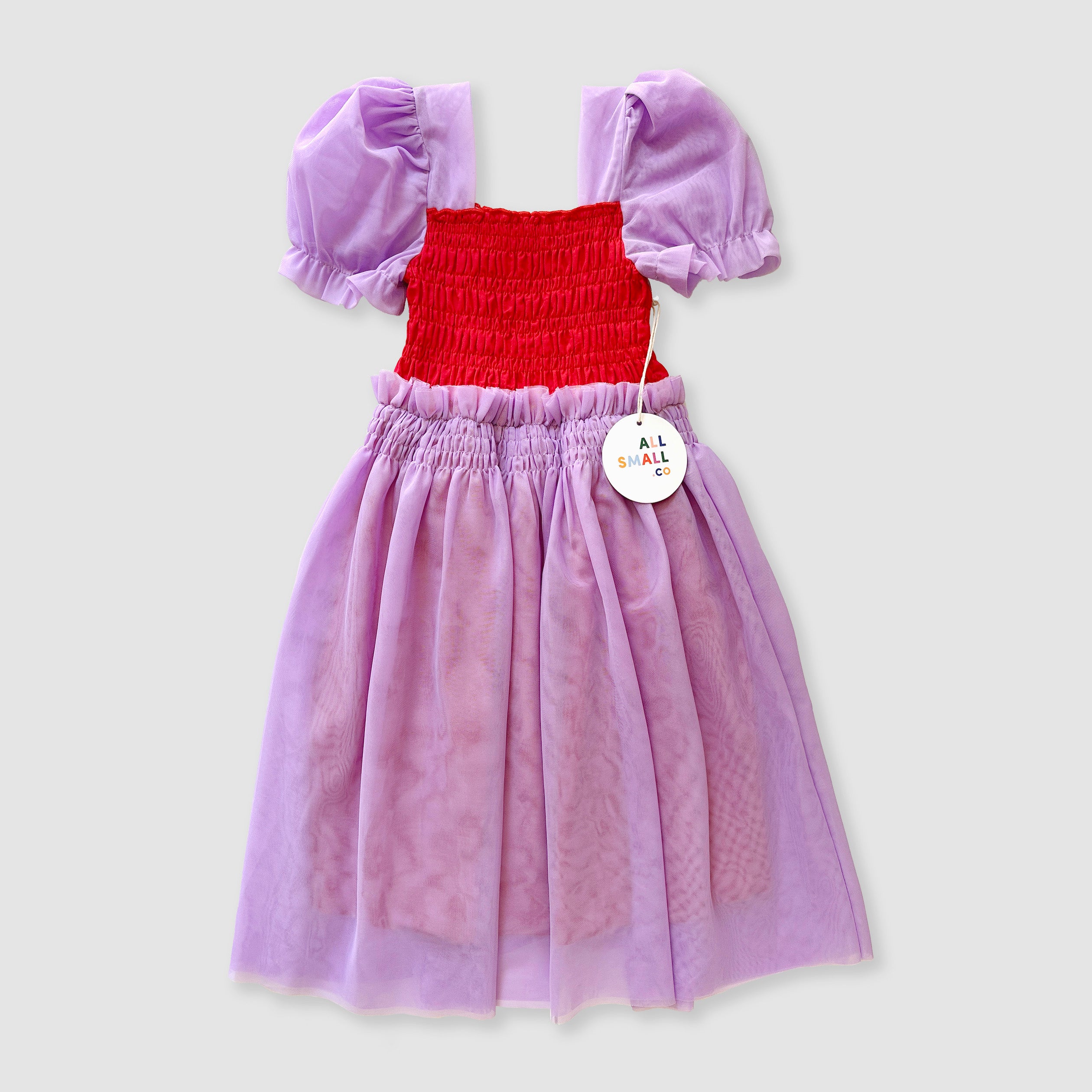 Purple shade Handwork Flower Frock – Stanwells Kids