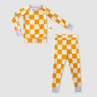 Big Yellow Checkered Jammies