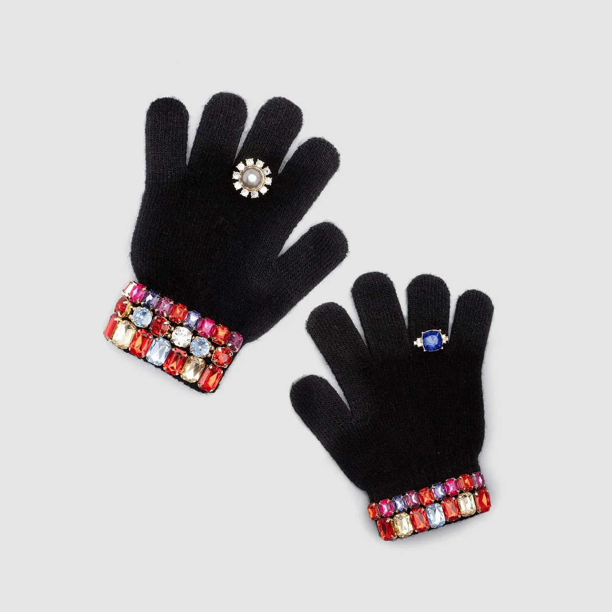 Ice Skating Jeweled Gloves