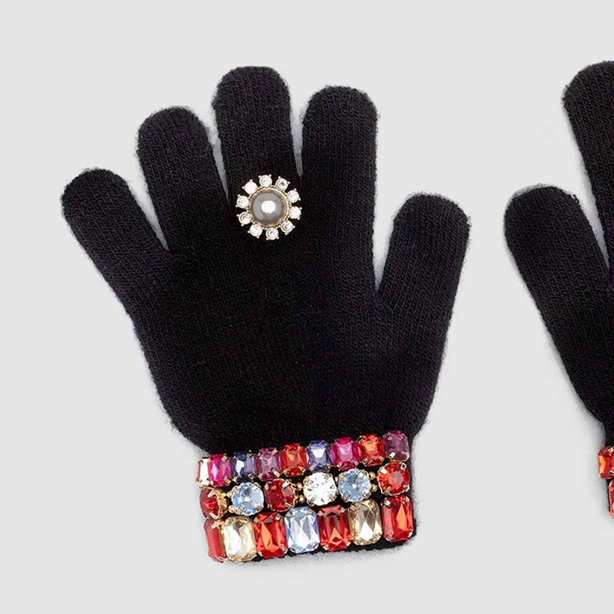 Ice Skating Jeweled Gloves