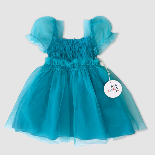 Mini Princess Dress - Turquoise
