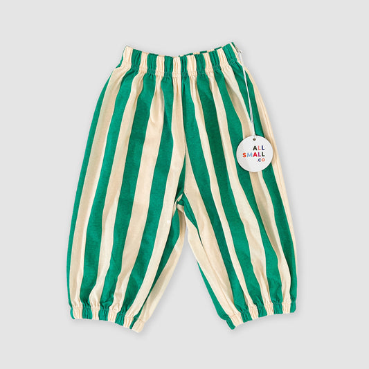 Carousel Stripe Pants - Green