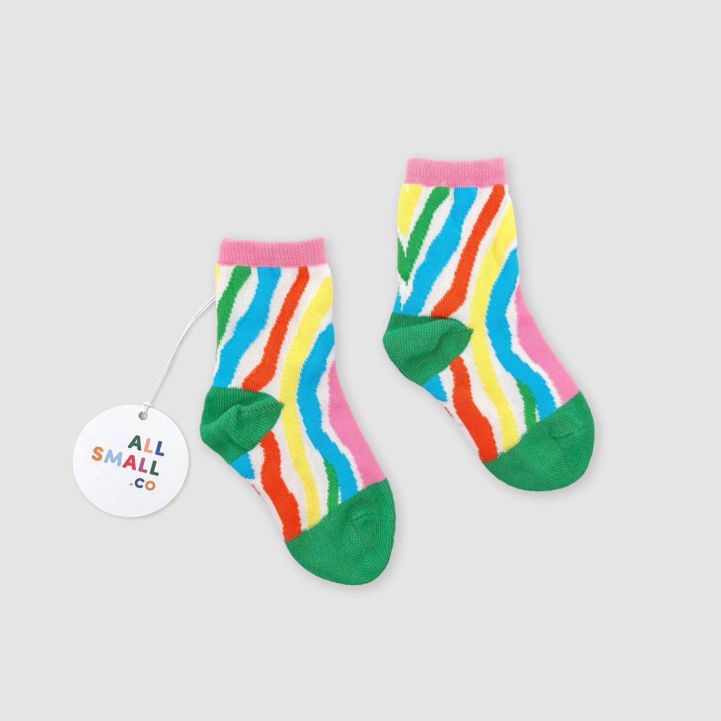 Rainbow Zebra Socks