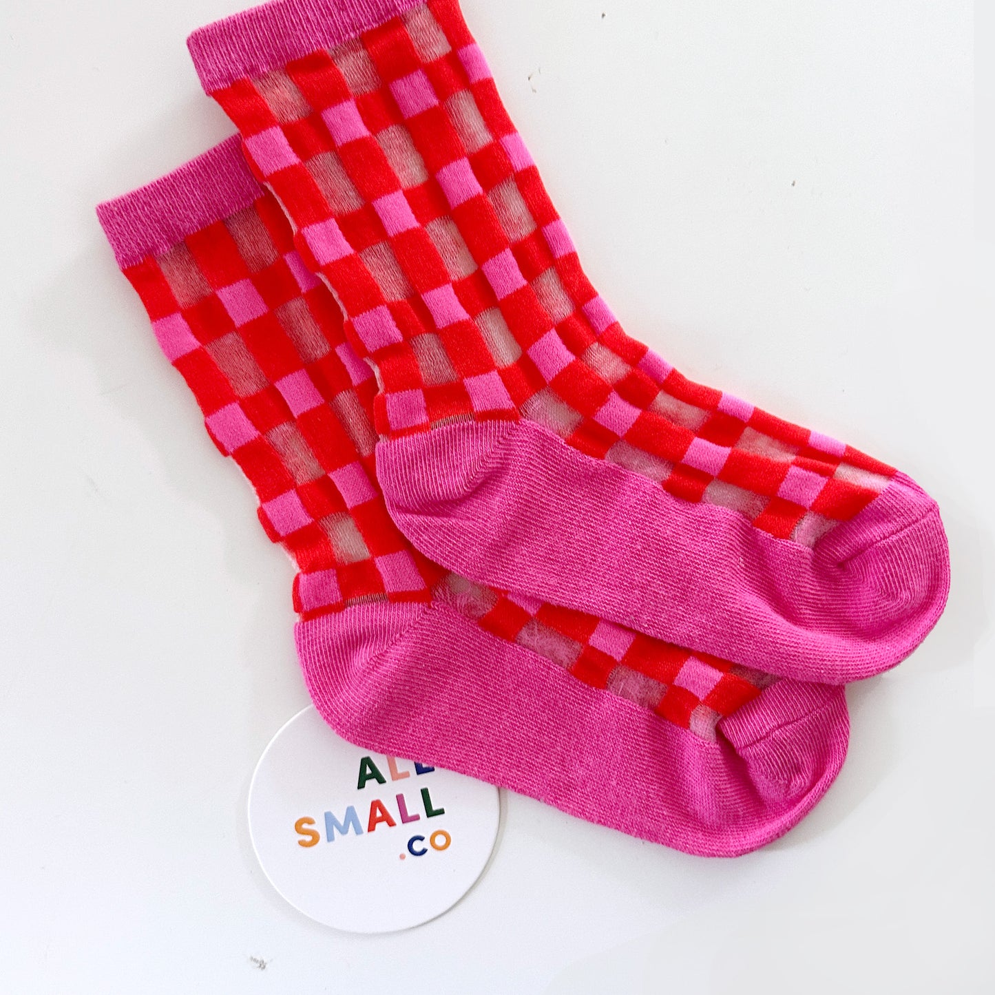 Sheer Plaid Sock Set