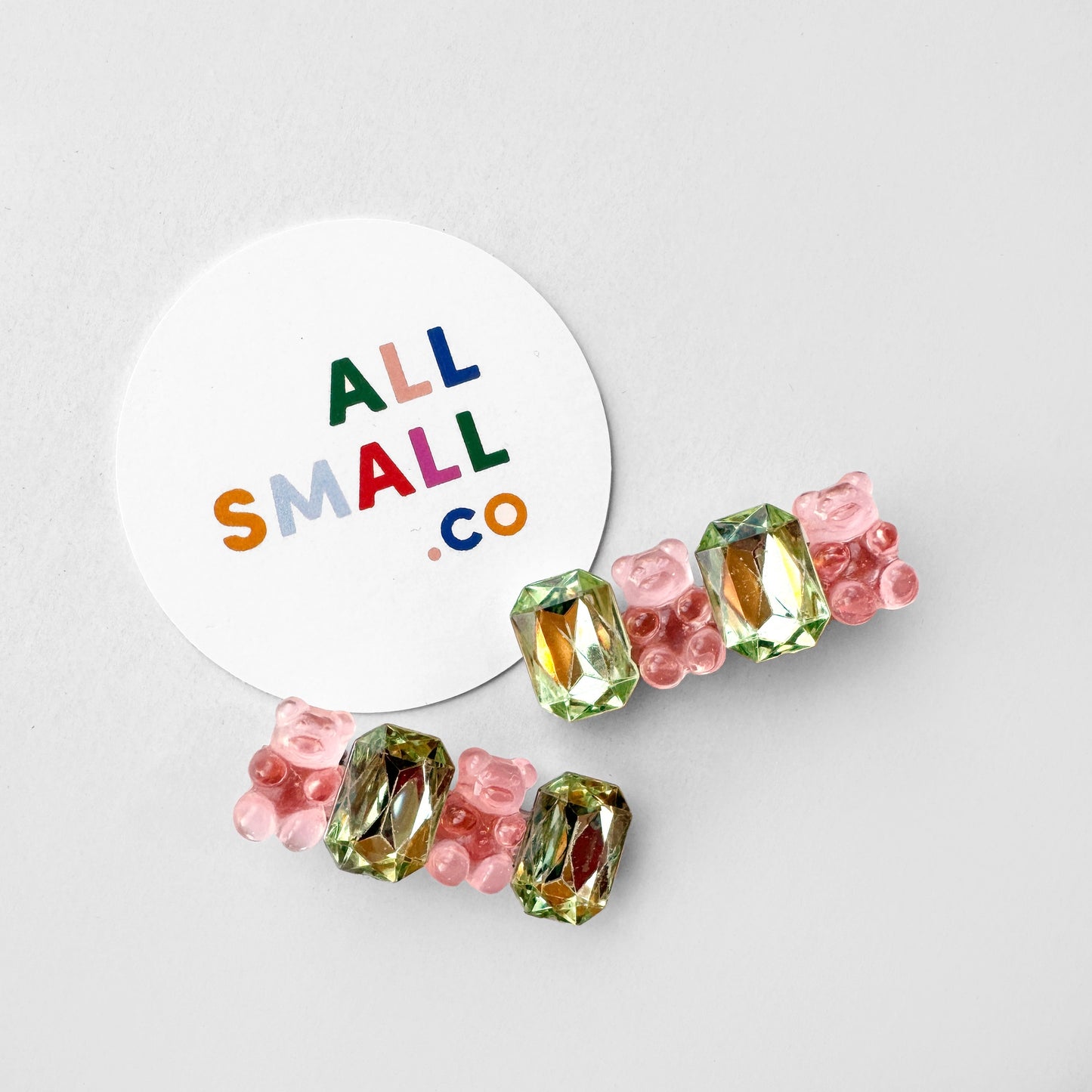 Teddy Bear Gem Hair Clips