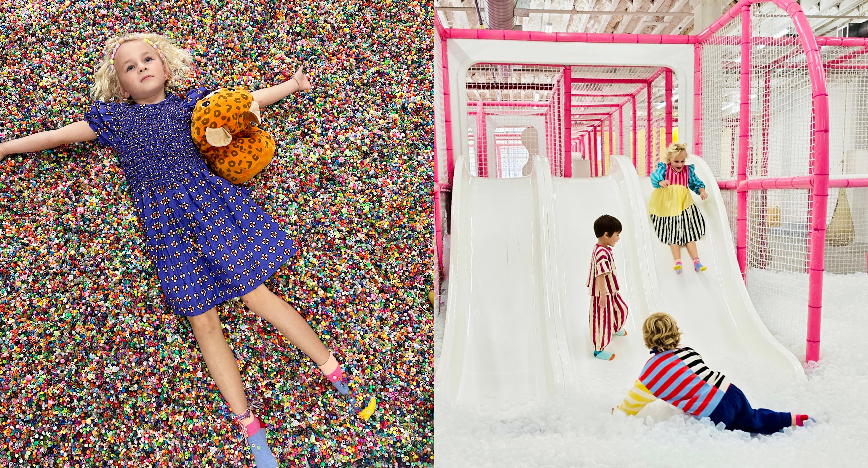 Kids wearing colorful clothes