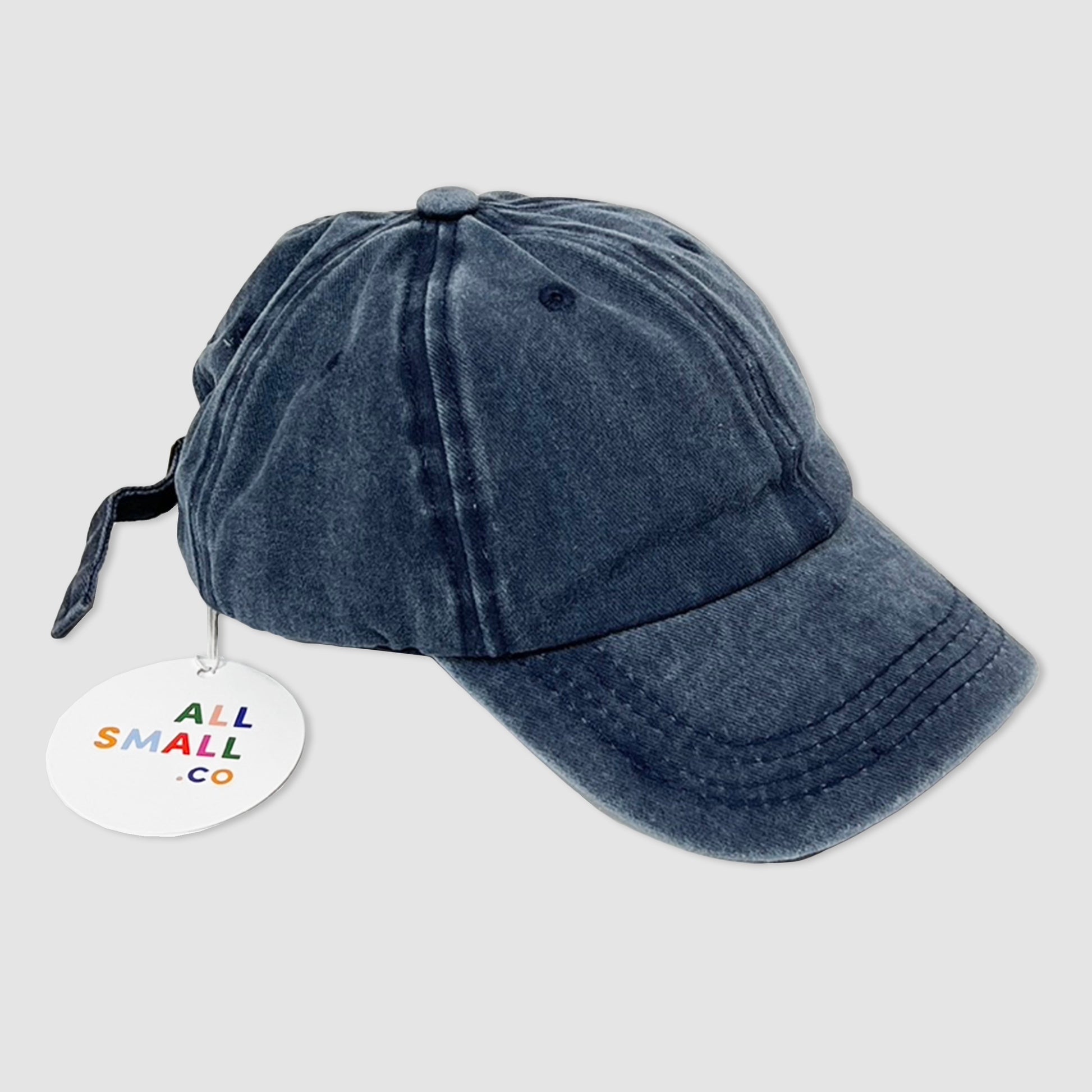 All Small Co Dad Vibes Kids Cap Baseball Hat Adjustable Snap Back Blue 