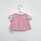 Vintage Pink Cord Bunny Top 6M