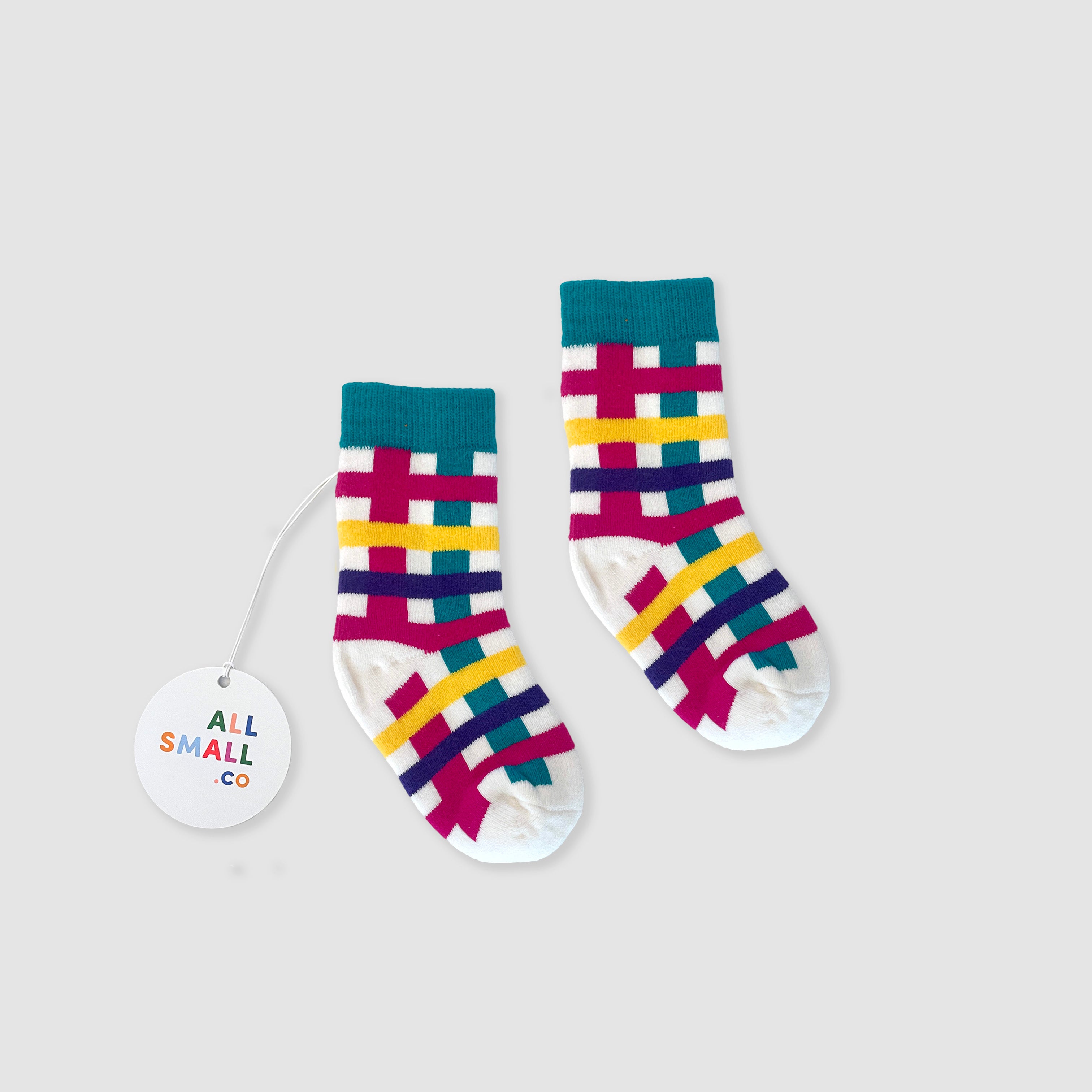 Ribbon Plaid Socks | All Small Co – All Small Co.