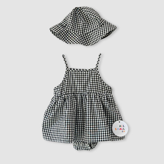 Picnic Sun Dress + Hat Set