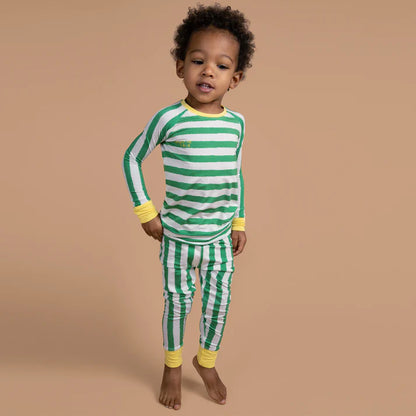 Gimme Green Stripe Jammies